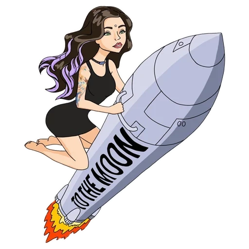 девушка бомба, девушка ракете, красивая девушка ракете