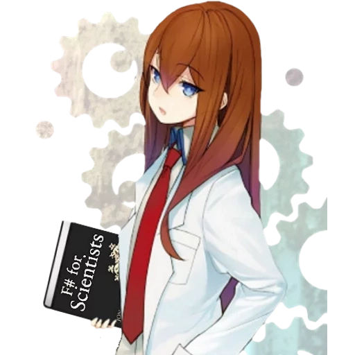 kurisu, portão da estrela porta de cobre de gelo, castanho, menina anime, a porta do stan as vestes reais