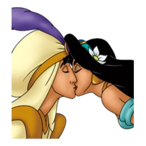 aladdin, aladdin jasmine, mr and mrs disney, jasmine disney kiss, jasmine aladdin's kiss