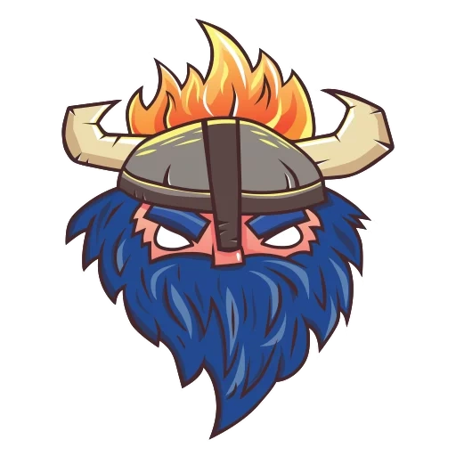 vichinghi, immagine dello schermo, emoji viking, maskot logo vikings