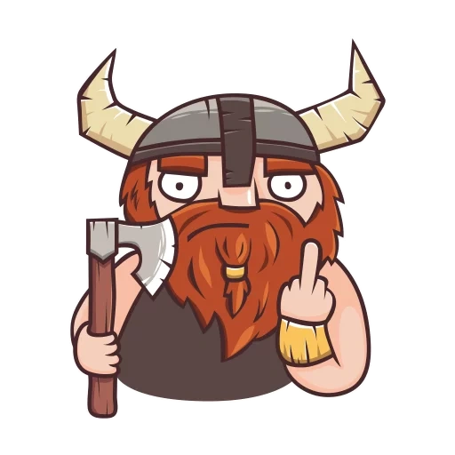 die wikinger, the viking gang, emoticons der wikinger