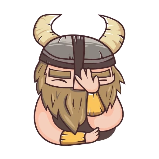 vikings, vikings, emoticône viking