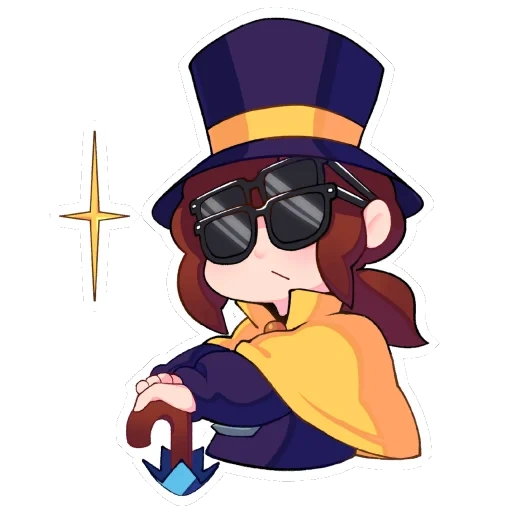 emoji, a hat in time, hat kid a hat in time