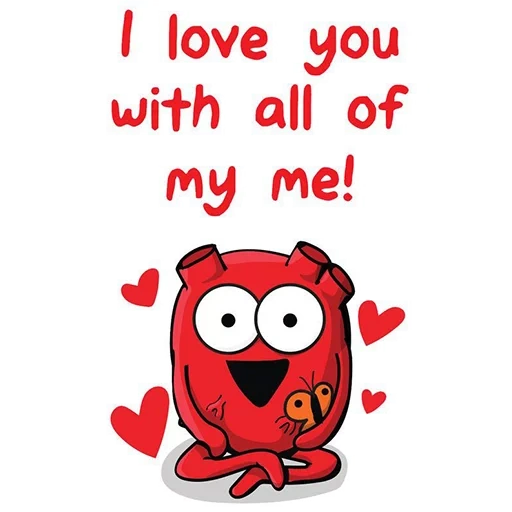 i love you, valentinstag in herzform, i love you so cool, cool i love you postcard, valentine's day english