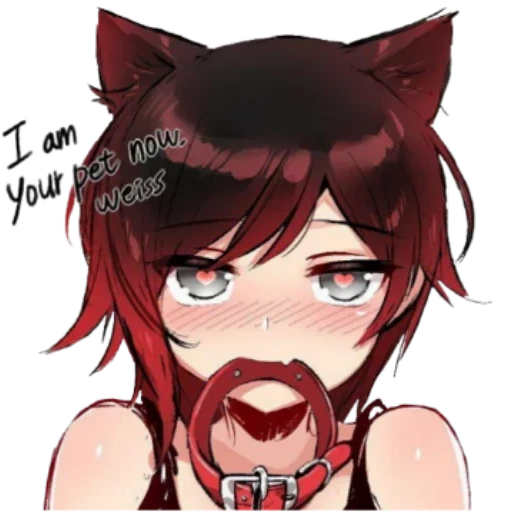 ahegao, alguien ahegao, sin collar, arte de anime ahegao, anime girl es un collar