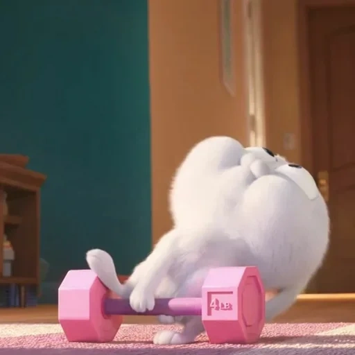 les dessins animés, lapin moelleux, les animaux sont drôles, dessin animé de boule de neige, lapin secret life of pets honey honey