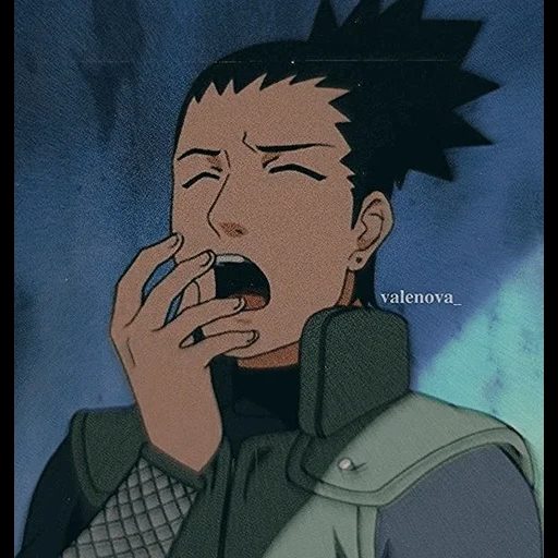 pastillas nara xiang, pastillas pesadas naruto, bromas de shikamaru, pastillas de piedra bostezan arte, naruto shikamaru embarazo