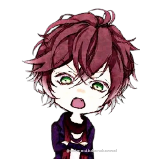 sakamoto aya personas, sakamoto zhao personas, sakamaki ayato chibi, animación de chibi cariño del diablo, sakamoto hace mucho tiempo el amante del diablo