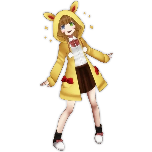 animação, chika mmd fnaf 1, personagem de anime, animação bunny primavera, menina de anime bunny primavera