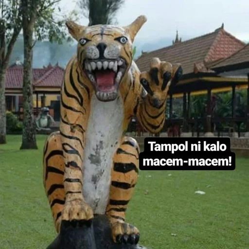 тигр большой, тигр скульптура, скульптура тигра, анапа тигр статуя, японские статуи тигров