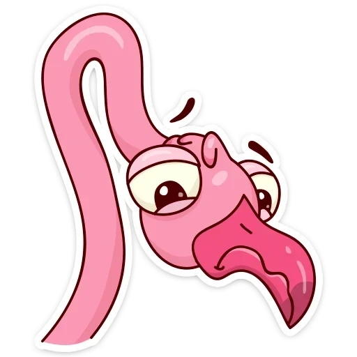 flamingo, flamingo ayo, eyo flamingo, flamingo emoji, ilustrasi lucu