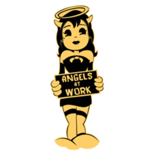 lucy bendy, angel of alice, alice angel bandy, bundhit character alice, bundhit ink machine