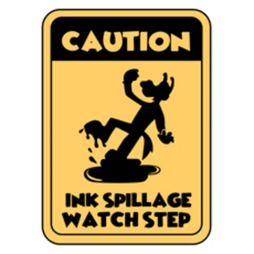 symboles, autocollants, signal de prudence, proposer des autocollants, caution watch your step sign