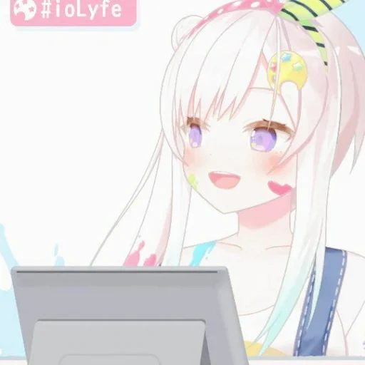 anime, animation, iofi hololive, airani iofteen channel hololive-id