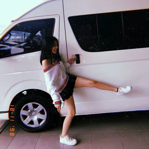 aisyah, remaja, seyahat, asiatika, toyota hiace