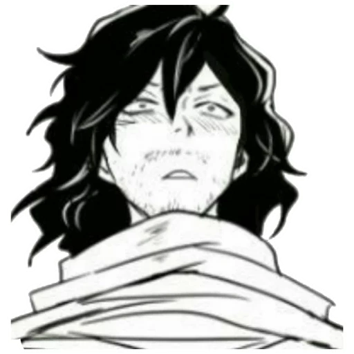 aize, xiangze shangteng, aizeshotan, aizawa shota manga, aizawa shota preto e branco