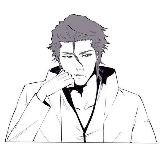 блич, aizen, блич айзен, парни аниме, aizen sousuke