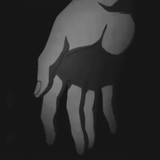 mano, mano, buio, umano, simbolo della mano nero