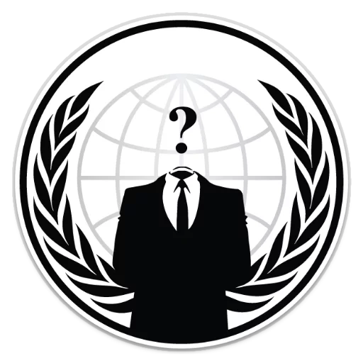 anonyme, anonymous, von anonyme, hacker anonyme, emblème anonyme