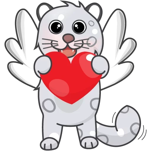 cat, seal, hug, heart-shaped cat