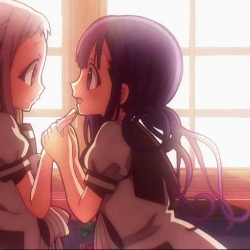 yuri, yuri anime, madoka yuri, hanako kun, madoka homura yuri 18