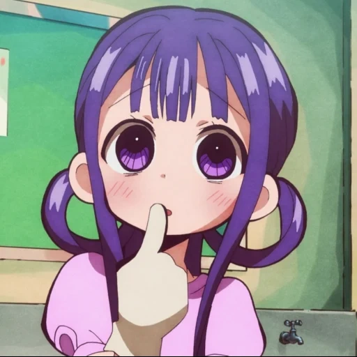 hanako aoi kong, hanako kun, stiker aoi, anak hanako, bocah toilet hanako aoi