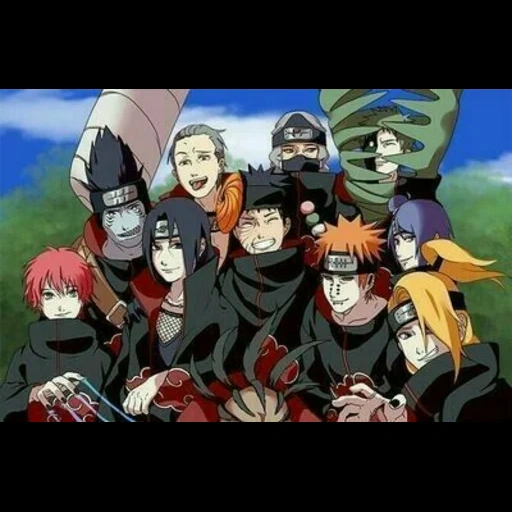 naruto, el clan akatsuki, naruto akatsuki, equipo de naruto akatsuki, comando 7 naruto akatsuki