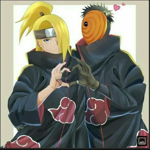 toby deidara, obito odidara, la espiga es obito dadar, naruto deidara toby, naruto akatsuki deidara