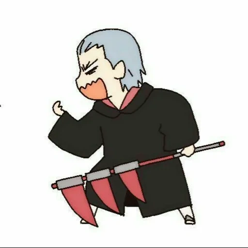 hidan, hidan toby, hidan shipuden, akatsuki chibi hidan, elenco di personaggi negativi naruto