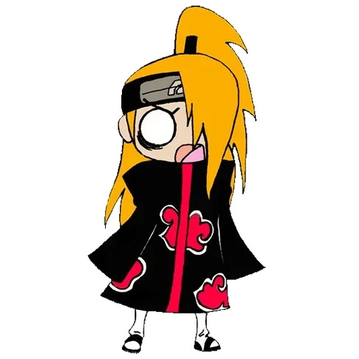 dédala chibi, akatsuka deda, art de dedara chibi, chibi mingyue, chibi naruto akatsuka deda