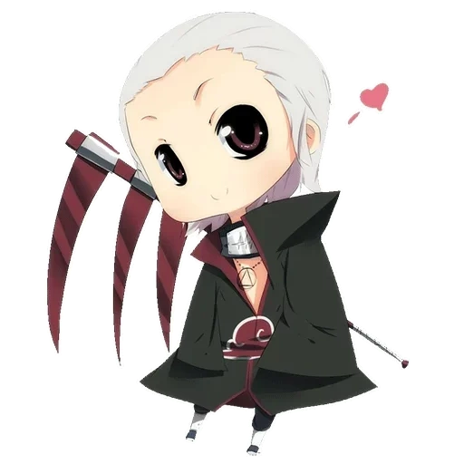 mini hidan, hidan chibi, anime hidan, akatsuki chibi hidan, chibi anime naruto hidan