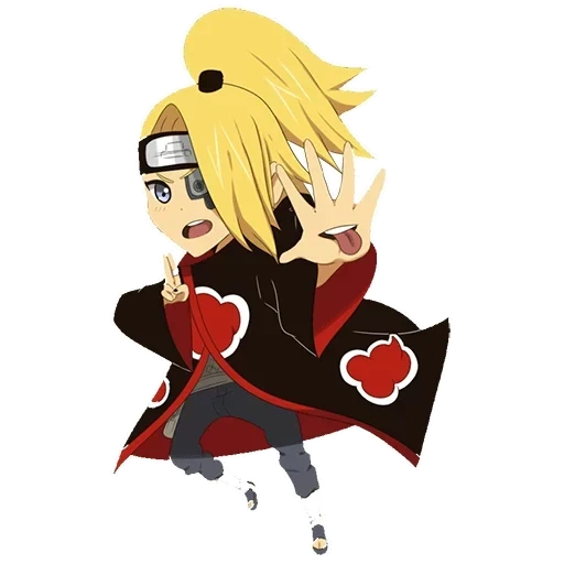 chibi dedara, akatsuka deda, art de dedara chibi, akatsuka dedara art, naruto akatsuka deda