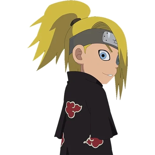 chibi dedara, dédalla chibi, dedara naruto, art de dedara chibi, naruto akatsuka deda