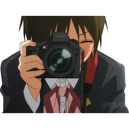 anime, bild, anime charaktere, kun mit einer kamera, anime kamera