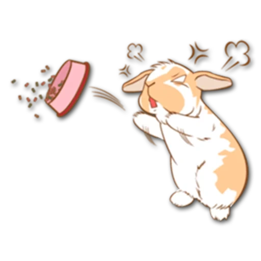 conejo, meng conejo, patrón de conejo, boceto de conejo, ilustración de conejo