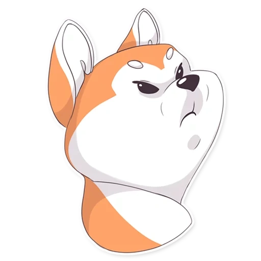 yoshi, anjing akita, stiker shiba inu