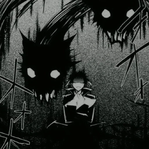 imagen, manga de arte, manga de anime, demonio de anime, anime oscuro