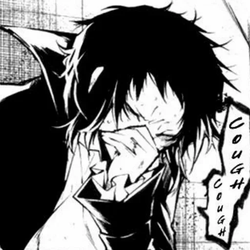 dibujos de anime, personajes de anime, ryunoske akutagawa, manga de akutagawa llora, akutagawa ryunoske art llorando