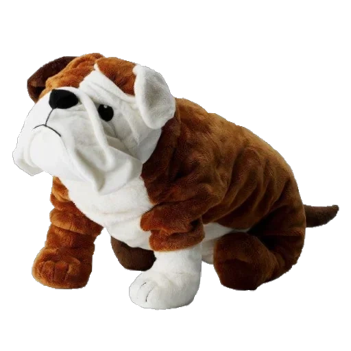 boldog ikea, toy dog bulldog, bulldog soft toy 22 cm, bulldog interaktif mainan mewah, king anjing interaktif mainan charles