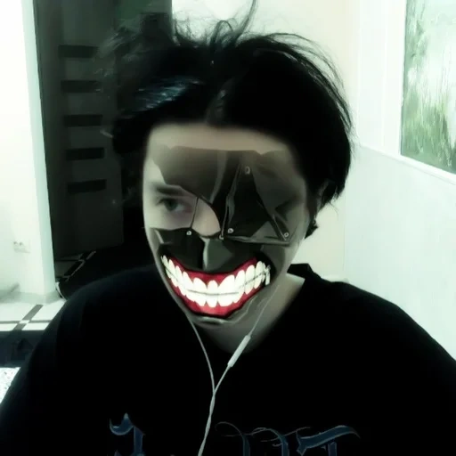 humano, garoto, máscara kaneki, máscara kaneki ken, máscara de tóquio ghoul