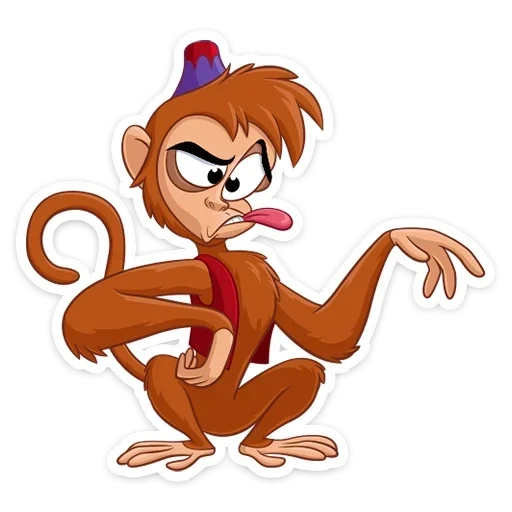 aladdin est son ami, abu monkey aladdin, abu le singe d'aladdin, singe latin d'abua, monkey aladdin disney