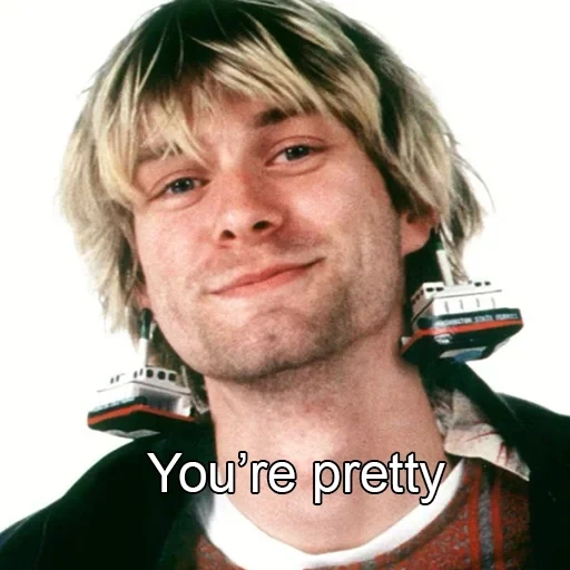 kurt cobain, kurt cobain blond, kurt cobain nirvana, acconciatura di kurt cobain, kurt cobain sorride