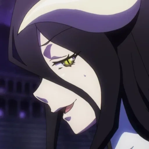albedo, albedo animation, overlord albedo, albedo king, anime master immortal king