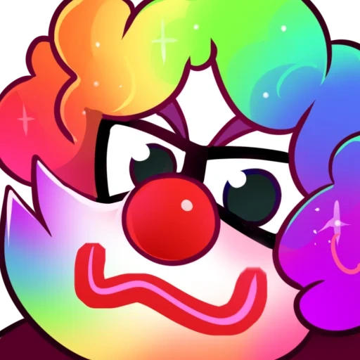 clown, clown face, clown game, clown smiling face, crazy clown