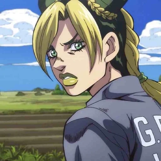 jojo, jojo 34 naraja, a aventura de jojo, jojo stone oshen anime, charlotte jojo stone ocean