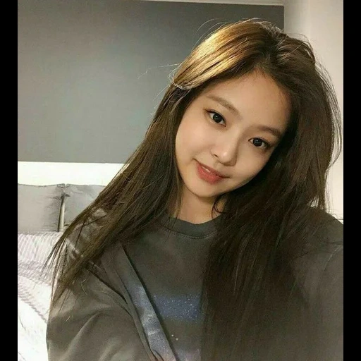 jennie, junge frau, schwarzrosa, kim jenny, v live anhang