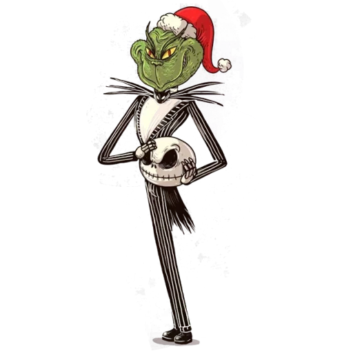 paquete, jack skellington, grinch jack skelington, la pesadilla antes de navidad, tim burton nightmare antes de feliz navidad