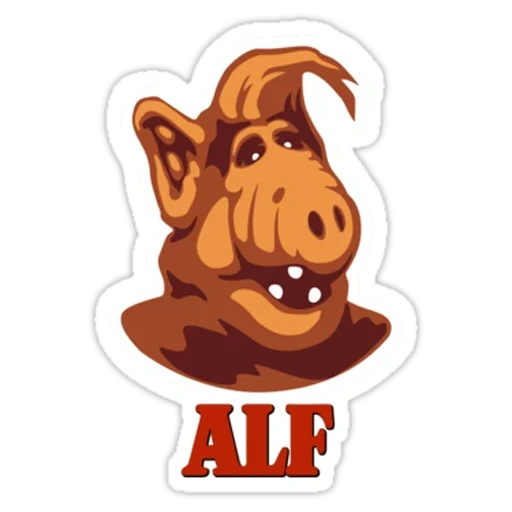 alf, alpha, alf sticker