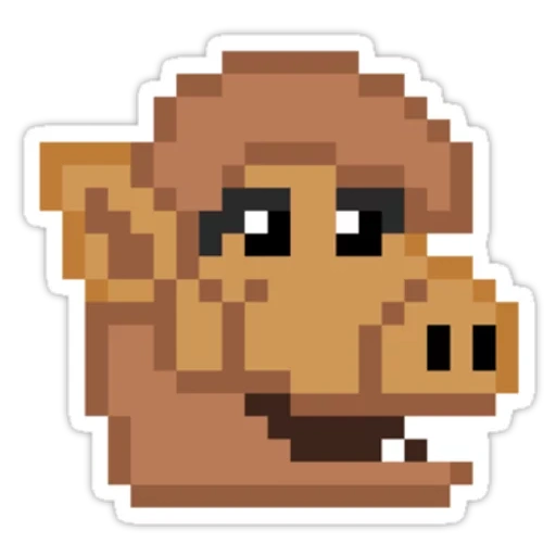 pixel singe, pixel dog, pixel macaque, singe pixel, pixel monkey