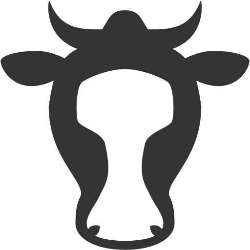 значок крс, корова значок, корова иконка, корова символ, корова пиктограмма